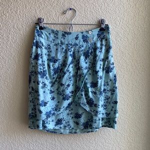 Sage green Urban Outfitters floral mini